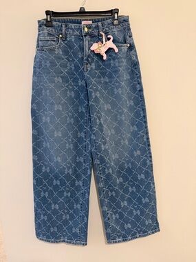 *NWT* Pink x LoveShackFancy Mid-Rise Baggy Wide Leg Women’s Jeans